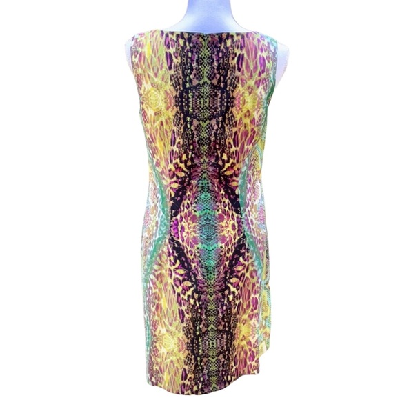 Kim Rogers Animal Print Dress 🐍💜💚💙💛 - Picture 3 of 10